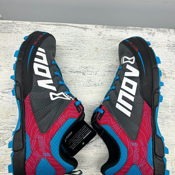 Inov-8 ROCLITE 295: Conquer Trails in Grey/Berry/Blue Style - Picture 8 of 9